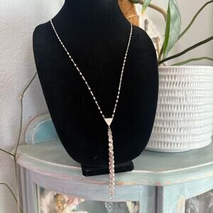 Silpada 925 Sterling Silver Y Drop Tassel Necklace